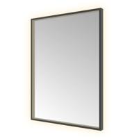 Hotbath &MORE Spiegel direct en indirect LED color changing spiegelverwarming met afstandsbediening Geborsteld zwart PVD SQU680MBP