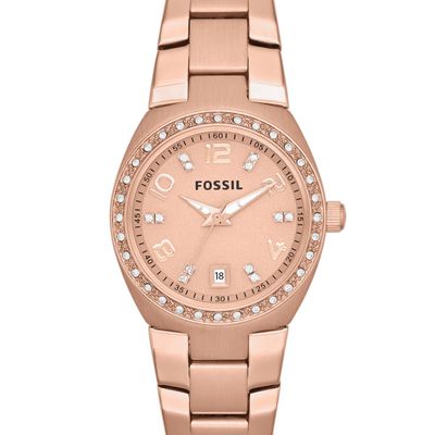 Horlogeband Fossil AM4508 Staal Rosé 18mm