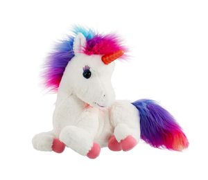 Animagic knuffel Rainbow eenhoorn 24 cm multicolor