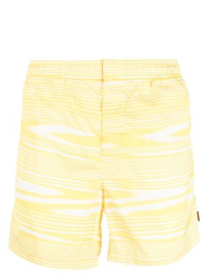 Missoni short de bain à rayures - Jaune