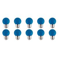 LED Lamp 10 Pack - Romba - Blauw Gekleurd - E27 Fitting - 1W - thumbnail