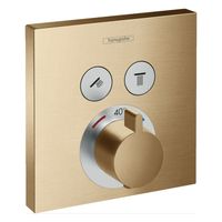 Thermostaat Afbouwdeel ShowerSelect HansGrohe Voor 2 Functies Geborsteld Brons - thumbnail