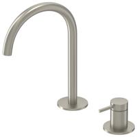 Wastafelkraan IVY Bond Coldstart 2-gats Geborsteld Nickel PVD IVY