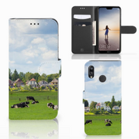 Huawei P20 Lite Telefoonhoesje met Pasjes Koeien - thumbnail
