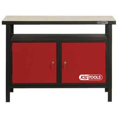 KS Tools 8650002 Professionele werkbank met 2 deuren, H840xB1200xT600mm (b x h x d) 1200 x 840 x 600 mm