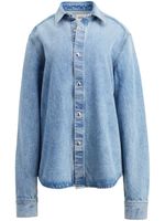 KHAITE The Argo denim shirt - Bleu - thumbnail