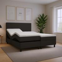2dekans Elektrische boxspring Basic 140 x 200 Suede Antraciet