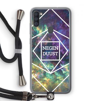 Negenduust ruimte: Samsung Galaxy A11 Transparant Hoesje met koord