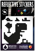 REFLECTIVE BERLIN reflex-stickers "decals" ref.sticket ref.berlin decals t-rex black
