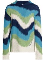 Marni hoodie en crochet - Bleu