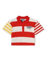 Kenzo Kids polo en coton à rayures - Rouge