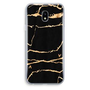 Gouden marmer: Samsung Galaxy J3 (2017) Transparant Hoesje