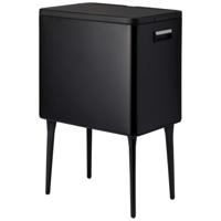 Excellent Houseware Afvalbak 35L Metaal/Zwart