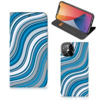 iPhone 12 Pro Max | Hoesje met Magneet | Waves Blue