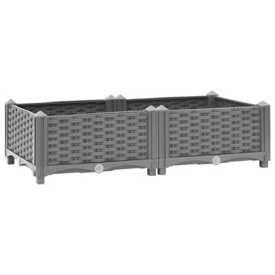 VidaXL Plantenbak verhoogd 80x40x23 cm polypropeen