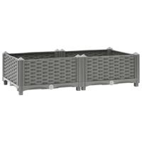 VidaXL Plantenbak verhoogd 80x40x23 cm polypropeen