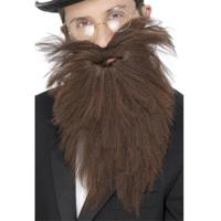 Smiffys Verkleed Baard en Snor - Lang - Bruin - Oude Man - Geschiedenis Kostuums
