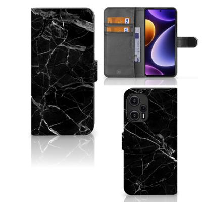 Xiaomi Poco F5 | Bookcase | Marmer Zwart - Origineel Cadeau Vader