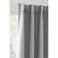 1+1 Gratis Leen Bakker - Gordijn Evi - Licht - 140x280 Cm (1 Stuk) - Polyester - Grijs