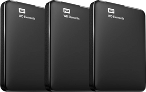 WD Elements Portable 5TB 3-Pack