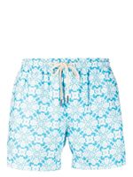 PENINSULA SWIMWEAR short de bain à imprimé géométrique - Bleu