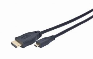 Gembird 3m HDMI-M/micro HDMI-M HDMI kabel HDMI Type A (Standaard) HDMI Type D (Micro) Zwart