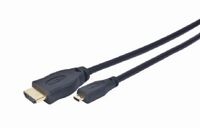 Gembird 3m HDMI-M/micro HDMI-M HDMI kabel HDMI Type A (Standaard) HDMI Type D (Micro) Zwart - thumbnail