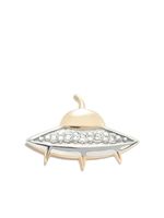 Sydney Evan puces d'oreilles Flying Saucer en or 14ct ornées de diamants - thumbnail