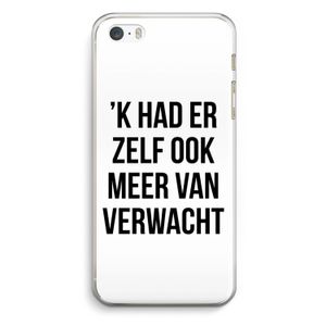 Meer verwacht: iPhone 5 / 5S / SE Transparant Hoesje
