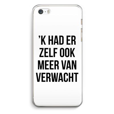 Meer verwacht: iPhone 5 / 5S / SE Transparant Hoesje