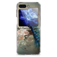 TPU Hoesje voor Samsung Galaxy Z Flip 6 Vintage Pauwen TPU Hoesje voor Samsung Galaxy Z Flip 6 Vintage Pauwen
