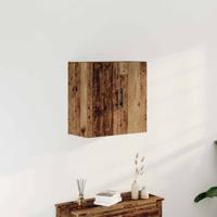 Wandkast Wandgemonteerd Oud Hout 60 x 31,5 x 60 cm Bewerkt hout