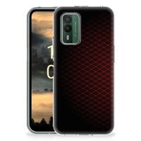 Nokia XR21 | TPU bumper | Geruit Rood