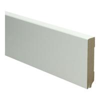 MDF Moderne plint 90x18 voorgelakt RAL9010 + uitsparing - lengte 240cm
