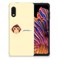 Samsung Xcover Pro Telefoonhoesje met Naam Monkey - thumbnail