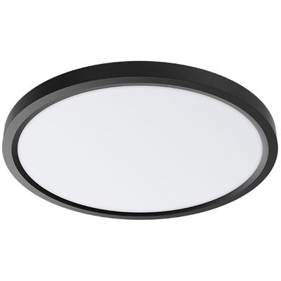 LED Plafondlamp - Brinton Jin - 36W 3960lm - Aanpasbare Lichtkleur 3000K-4000K-6500K - Ø400 mm - Opbouw - Rond - Zwart
