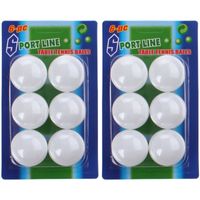 12x Tafeltennis pingpong balletjes 40mm wit