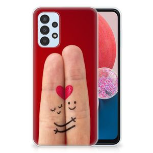 Samsung Galaxy A13 4G Silicone Back Cover Liefde - Origineel Romantisch Cadeau