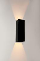 Artdelight led muurspotVegas250 Up - Down 2x4w - 2700K - 25cm zwart - WL VEGAS250 ZW