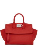 Ferragamo sac cabas Studio Soft en cuir - Rouge