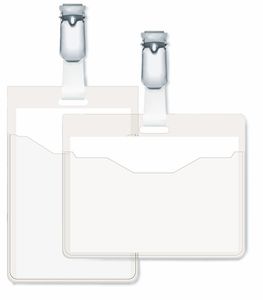 Durable naambadge - 6 x 9 cm - Kunststof - 25 stuks