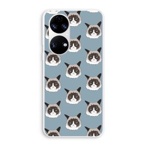 It's a Purrr Case: Huawei P50 Transparant Hoesje