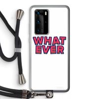 Whatever: Huawei P40 Pro Transparant Hoesje met koord