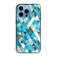 Gekleurde driehoekjes blauw: iPhone 13 Pro Max Biologisch afbreekbaar hoesje
