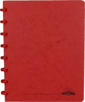 Atoma schrift, ft A5, 144 bladzijden, commercieel geruit, rood - thumbnail