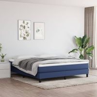 Boxspringframe stof blauw 160x200 cm - thumbnail