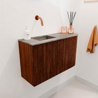 Toiletmeubel Mondiaz Joya Dlux | 71.6 cm | Meubelkleur Ruby | Faye wastafel Oza Wasbak Links | Zonder kraangat(en) Toiletmeubel Mondiaz Joya Dlux | 71.6 cm | Meubelkleur Ruby | Faye wastafel Oza Wasbak Links | Zonder kraangat(en)