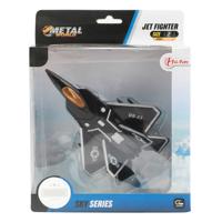 Toi-Toys Metal pull-back gevechtsvliegtuig