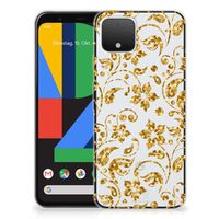 Google Pixel 4 TPU Case Gouden Bloemen - thumbnail