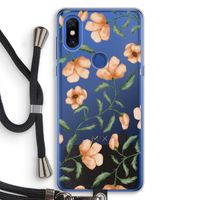 Peachy flowers: Xiaomi Mi Mix 3 Transparant Hoesje met koord